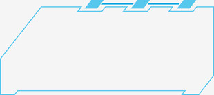 简约蓝色线条边框图形