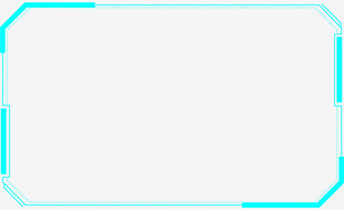 蓝色科技风边框背景