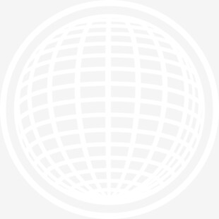 简约白色网格地球图标