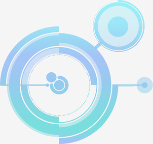 科技感蓝色环形抽象图案