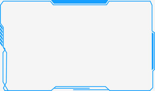 蓝色科技风边框背景