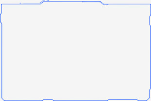 蓝色简约边框空白背景图