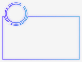 简约渐变边框图形元素