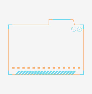 简约文件夹图标设计元素