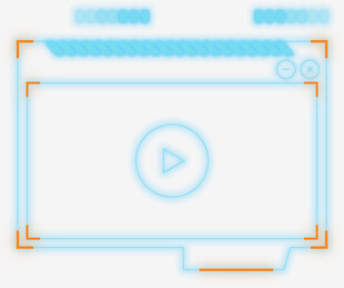 蓝色播放界面设计图