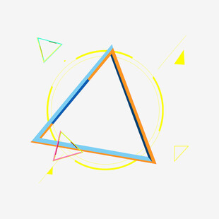 多彩几何三角图形设计