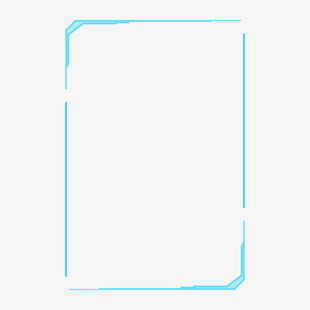 蓝色渐变手机边框素材