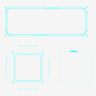 简约线条边框设计元素