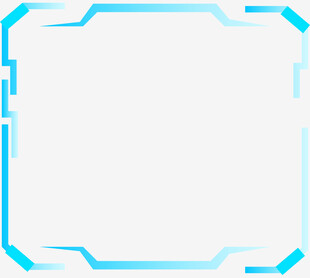 蓝色科技风边框背景