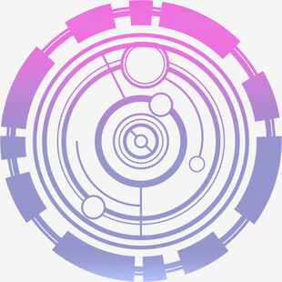 科技感圆形抽象图案设计