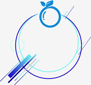 简约水果边框设计元素