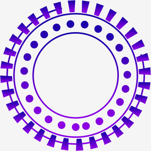 紫色环形图案设计元素