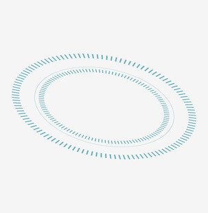 椭圆虚线边框图案设计