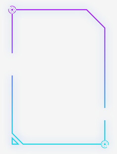 简约渐变边框图形元素