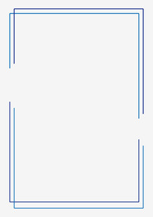 蓝色双线边框空白框架