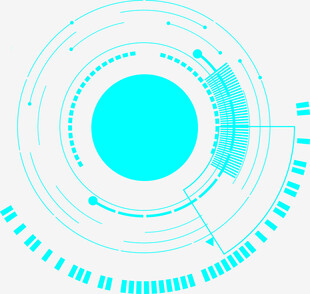 科技感圆形界面元素图案