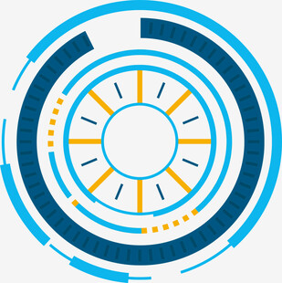 科技感环形图案设计元素