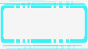 蓝白条纹边框空白模板