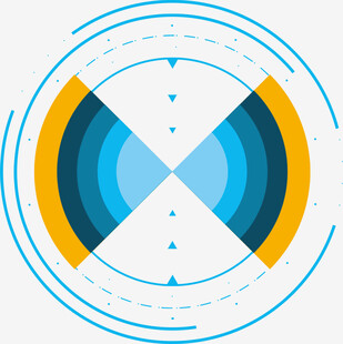 几何环形图案设计元素