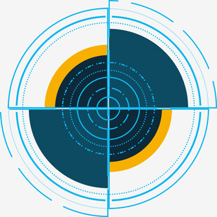 简约科技风目标瞄准图标