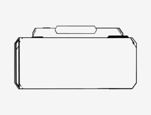 简约手提箱轮廓图