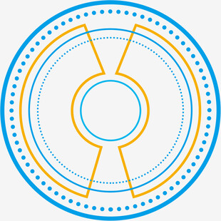 简约环形几何图案设计