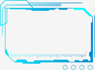科技风蓝色边框背景图