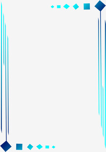 蓝白几何线条边框图案