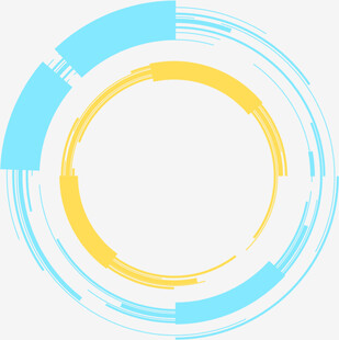 多彩环形抽象图案设计