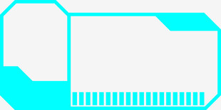 蓝色简约文件夹图标