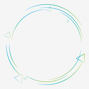 彩色箭头环形图案