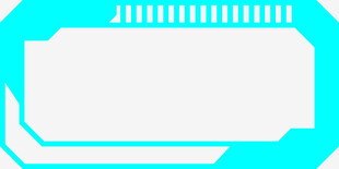 蓝色简约芯片图标设计