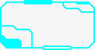 科技风蓝色边框背景图