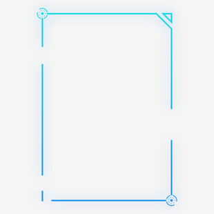 简约蓝色线条边框设计