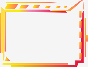 多彩渐变边框空白背景图