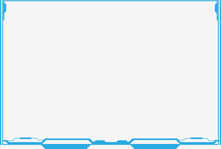 蓝色边框空白科技风框架