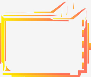 多彩几何边框设计元素