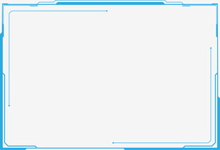 蓝色边框空白图片模板