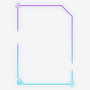 渐变线条几何边框图形