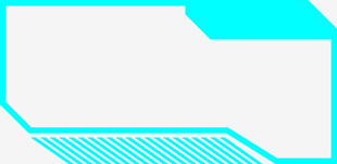 蓝绿色几何线条边框背景