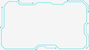 科技风蓝色边框背景图