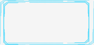 浅蓝色边框空白图片