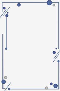 简约蓝色几何边框背景图