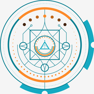 科技感几何神秘图案设计