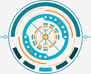 科技感圆形界面元素图案