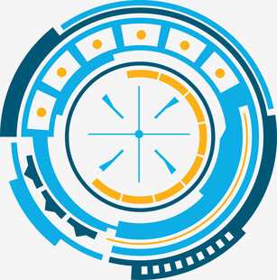 科技感圆形界面图标设计