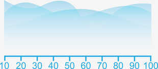 简约蓝色山脉图案背景