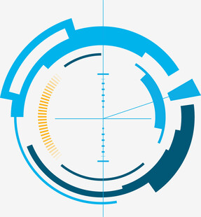 科技感圆形界面元素设计