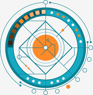 几何线条构成的抽象图案