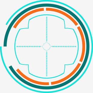 科技感圆形界面元素图案